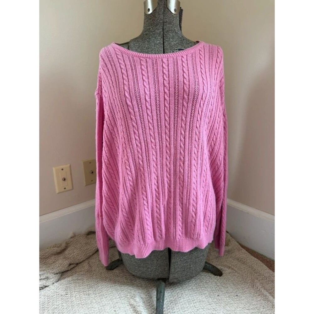 Talbots Pink Cotton Sweater